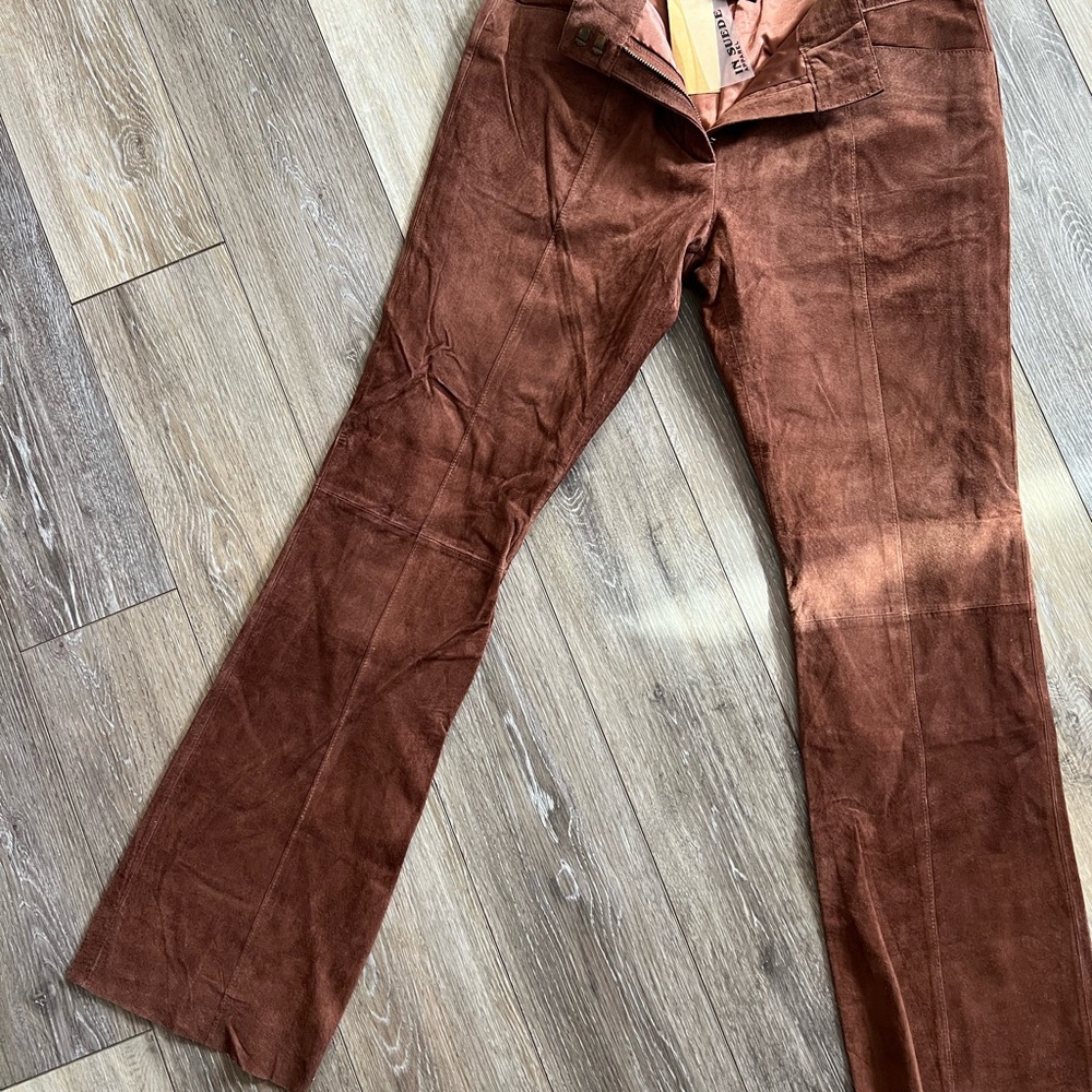 Brown Suede Pants